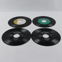 Lot of 4 Vintage 45 RPM 7in Bobbie Gentry Capitol Jacky Noguez Tops GRENN