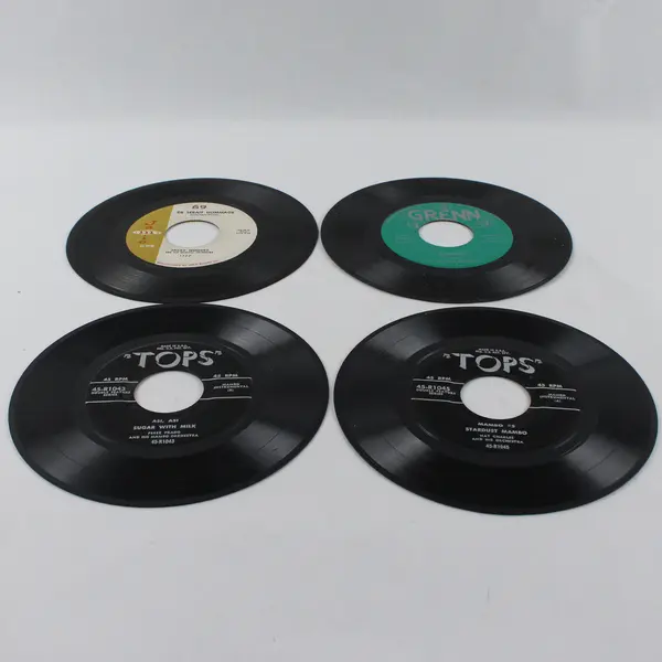 Lot of 4 Vintage 45 RPM 7in Bobbie Gentry Capitol Jacky Noguez Tops GRENN
