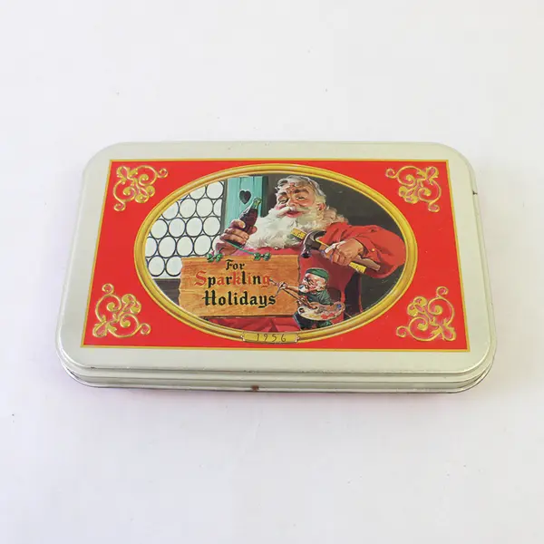 1998 Coca-Cola Sparkling Holidays Tin w/ 2 Decks US Playing Cards Christmas