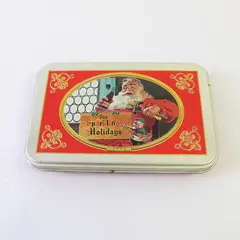 1998 Coca-Cola Sparkling Holidays Tin w/ 2 Decks US Playing Cards Christmas