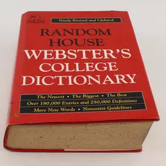 Vintage 1995 Random House Webster's College Dictionary Revised Updated HC DJ