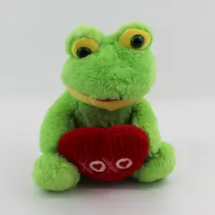 Homerbest Green Hugs And Kisses Valentine's Day Frog Plush