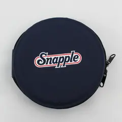 Vintage Leeds Snapple Zippered 8 CD DVD Holder Case 
