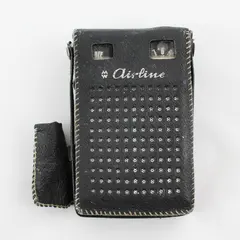 Vintage Airline 7 Transistor AM Radio GEN 1156B Black Plastic Japan Works