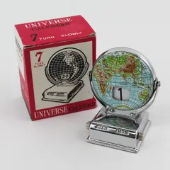 KTN Universe Metal Perpetual Flip Globe Desk Calendar 3" Japan