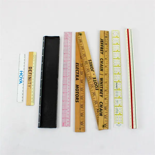 7pc Mixed Lot Drafting Measuring Tools Lietz Omnigrid Hoya Definity Used