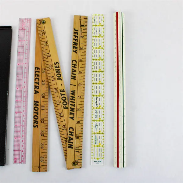 7pc Mixed Lot Drafting Measuring Tools Lietz Omnigrid Hoya Definity Used