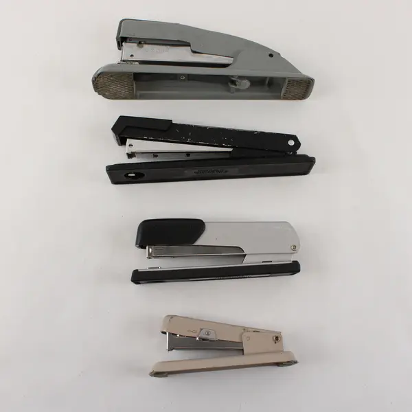 Lot of 4 Mixed Brand Staplers