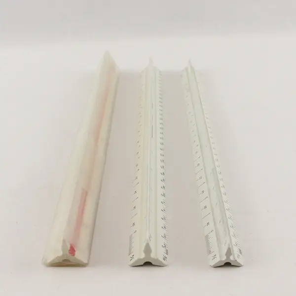 Lot of Three Triangular Scale Architect Rulers- Various Brands