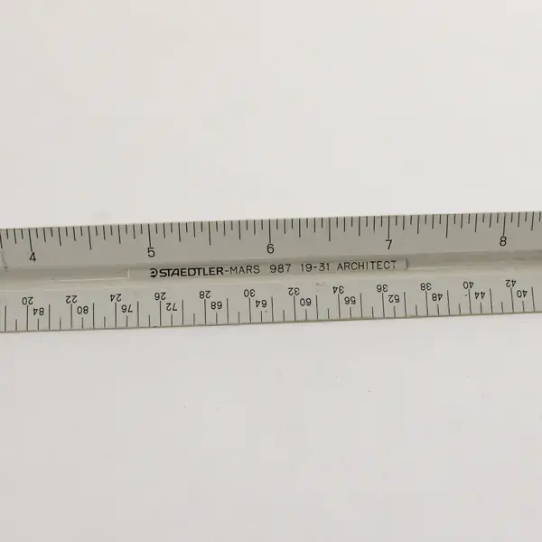 Lot of Three Triangular Scale Architect Rulers- Various Brands