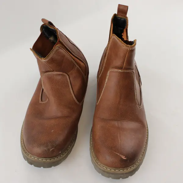 Bruno Marc ENGLE-03 Brown Chelsea Boots Men's 9.5 Side Zip