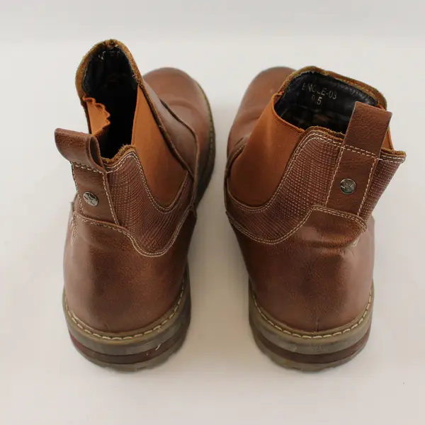 Bruno Marc ENGLE-03 Brown Chelsea Boots Men's 9.5 Side Zip