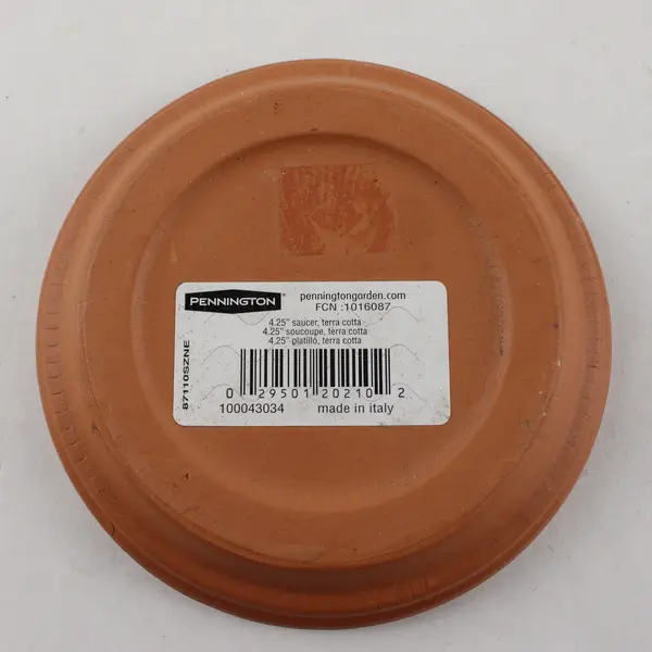 Vintage Pennington Terra Cotta Clay Planter Saucer 4.25"
