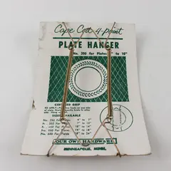 Cape Cod No. 350 Plate Hanger 7-10in Vintage NOS