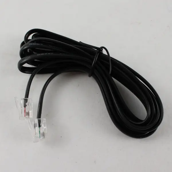 LONG Black RJ11 Telephone Modular Cable Male Connectors Pre-Owned