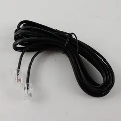 LONG Black RJ11 Telephone Modular Cable Male Connectors Pre-Owned