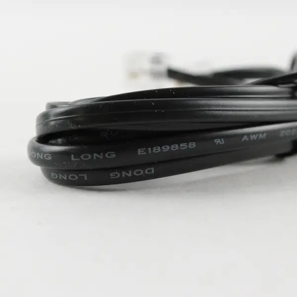 LONG Black RJ11 Telephone Modular Cable Male Connectors Pre-Owned