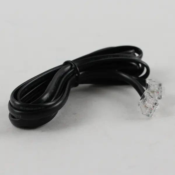 LONG Black RJ11 Telephone Modular Cable Male Connectors Pre-Owned
