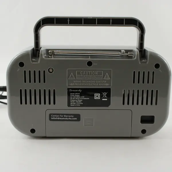 DreamSky AM/FM Portable Radio AC Cord or 4 AA Batteries Large Dial Tested
