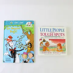 Lot 2 Children's HC Books The Cat in the Hat On Beyond Bugs Little People