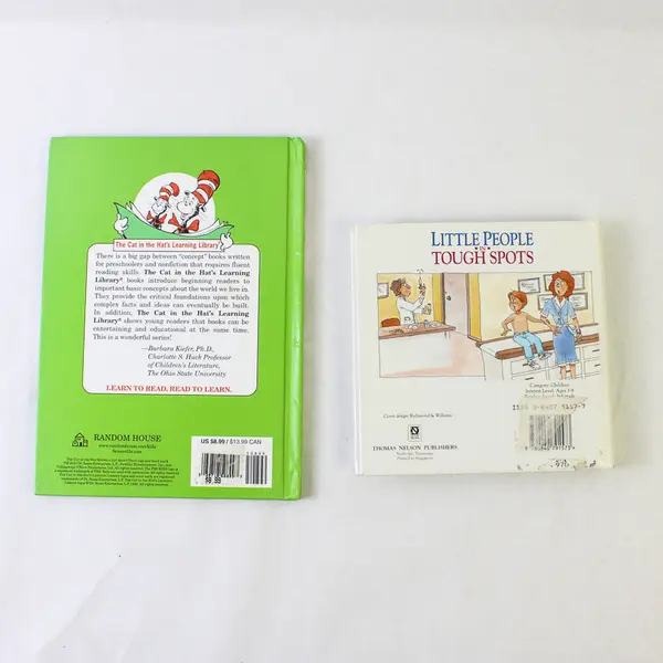 Lot 2 Children's HC Books The Cat in the Hat On Beyond Bugs Little People