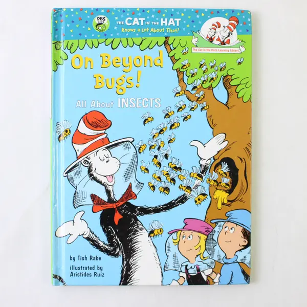 Lot 2 Children's HC Books The Cat in the Hat On Beyond Bugs Little People