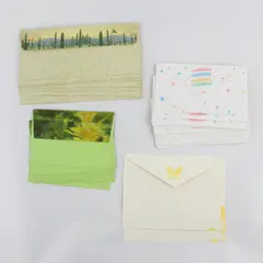 Mixed Lot of 42 Illustrated Greeting Card Envelopes Stationery