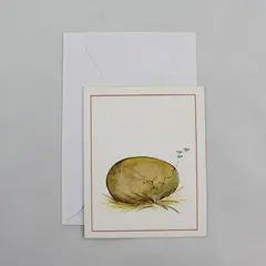 Vintage Nutcrackers by Nutmeg Papers Inc. Hatching Chick Trifold Notecard UNUSED