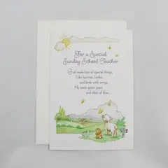 Hallmark Crown Easter Greeting Card Sunday School Teacher 99EKD 813-2