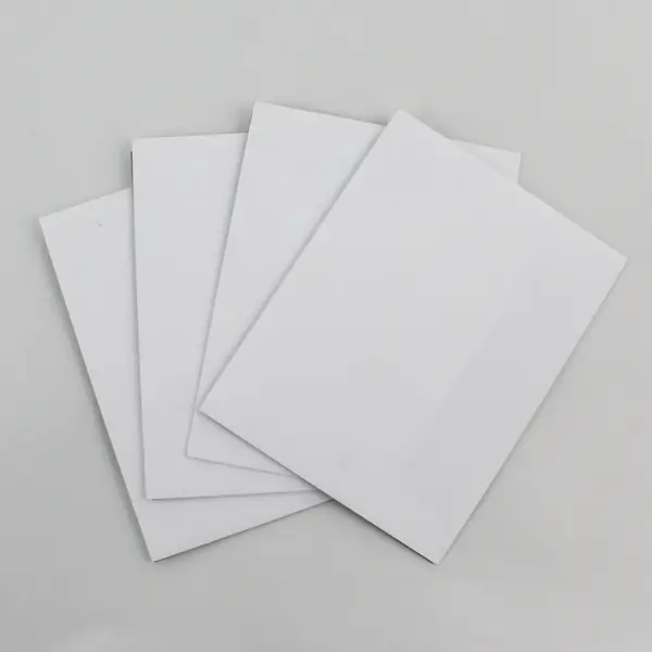 Lot of 4 Handmade Penguin-Themed New Year Notecards UNUSED