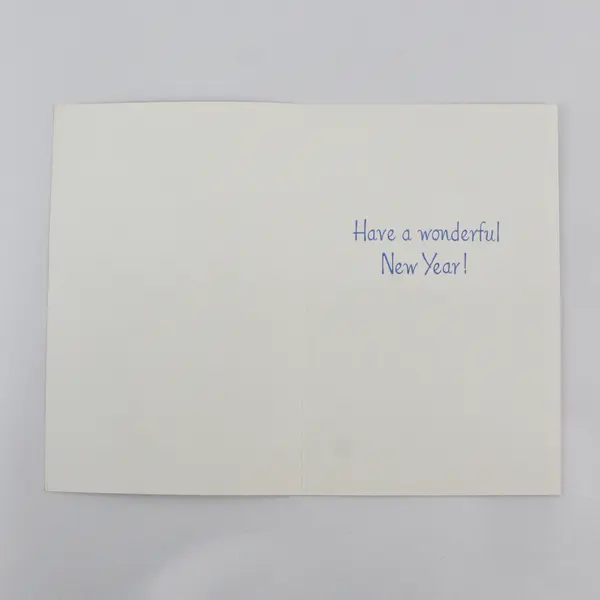 American Greetings Forget Me Not New Year Woodland Animals Greeting Card UNUSED