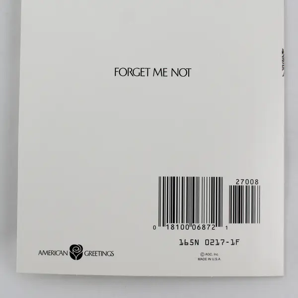 American Greetings Forget Me Not New Year Woodland Animals Greeting Card UNUSED
