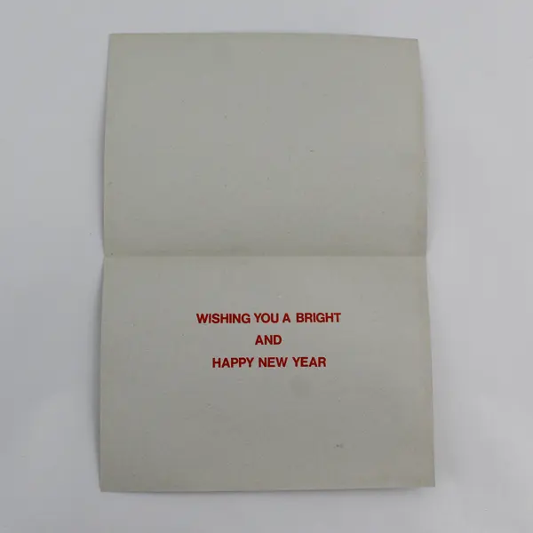 Set of 15 VTG 1974 Recycled Paper Products Groovy Happy New Year Greeting Cards