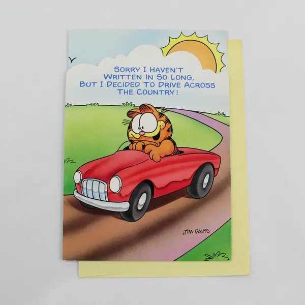 VTG Gibson Greetings Garfield Greeting Card with Envelope UNUSED