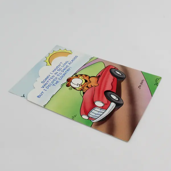 VTG Gibson Greetings Garfield Greeting Card with Envelope UNUSED