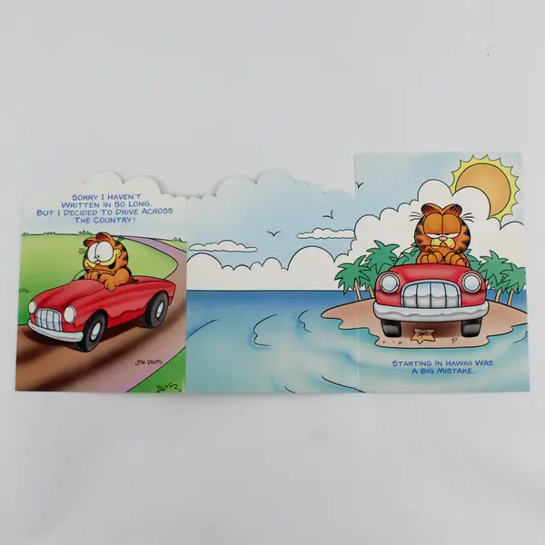 VTG Gibson Greetings Garfield Greeting Card with Envelope UNUSED