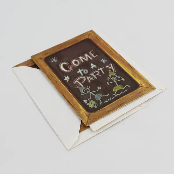 Set of 3 Vintage Charm Craft Kids' Party Invitations