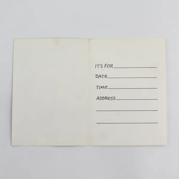 Set of 3 Vintage Charm Craft Kids' Party Invitations