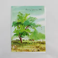 Vintage Crystal Greetings Horse Design Get Well Greeting Card UNUSED