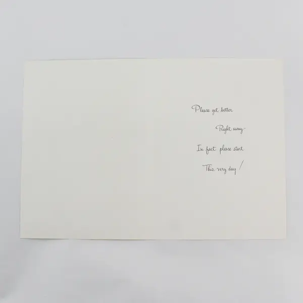 Vintage Crystal Greetings Horse Design Get Well Greeting Card UNUSED