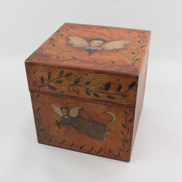 Bob’s Boxes Primitive - Folk Angels by R.A. Lang Card Co. Nesting Boxes Set of 7