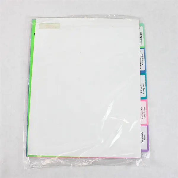 Lot of 4 Staples PostFax Writable Erasable Multicolor Large Tab Dividers