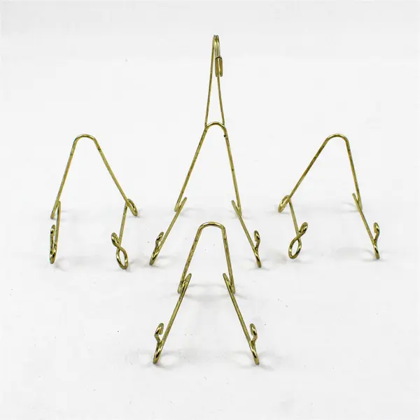 Lot of 4 Unbranded Freestanding Decorative Plate Display Stands Used