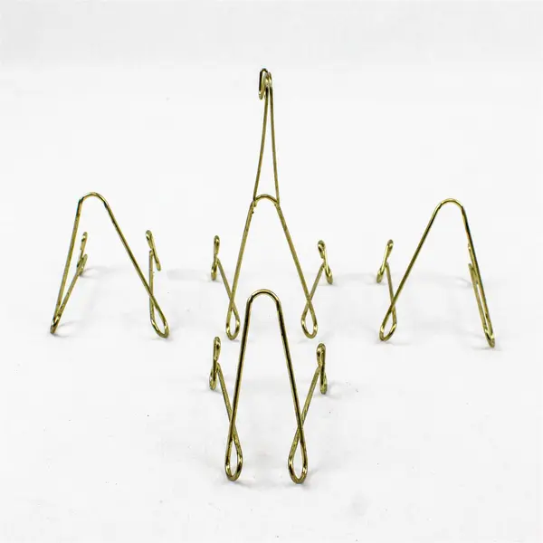 Lot of 4 Unbranded Freestanding Decorative Plate Display Stands Used