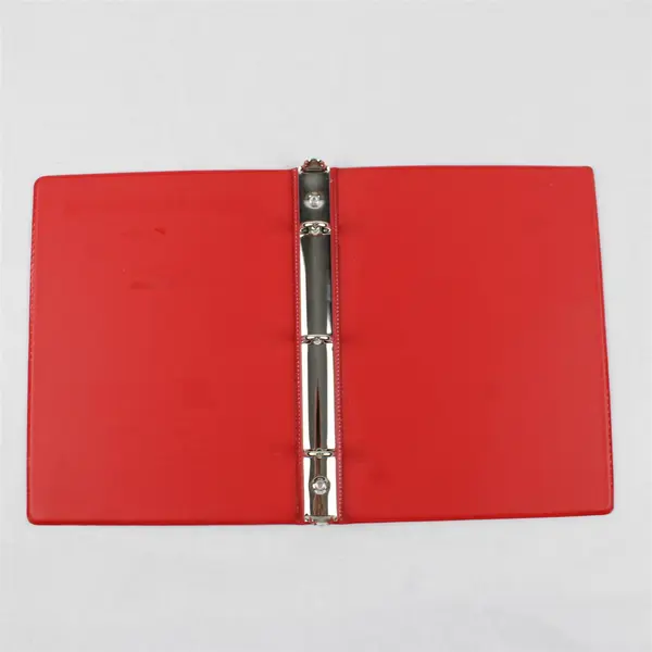 Just Basics Lot of 4 Small Red White 3-Ring Binders 3/4in 1in