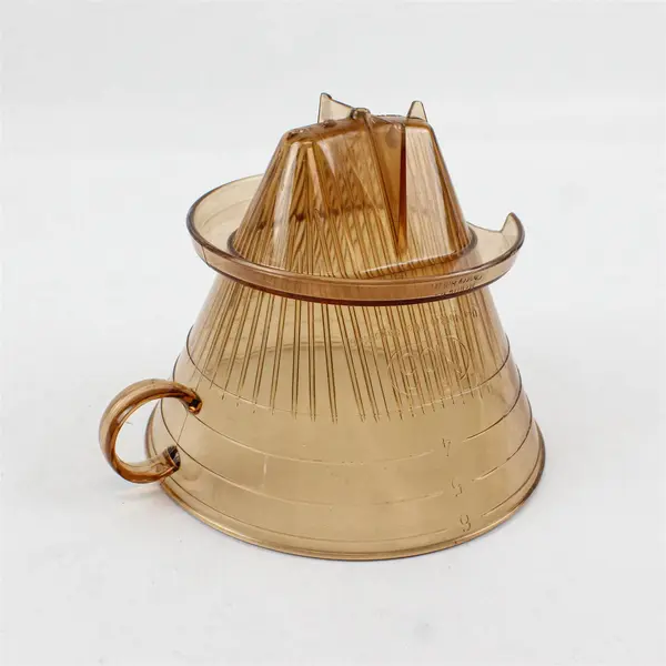 Melitta No. 6 Plastic Pour Over Coffee Dripper Amber Brown Used