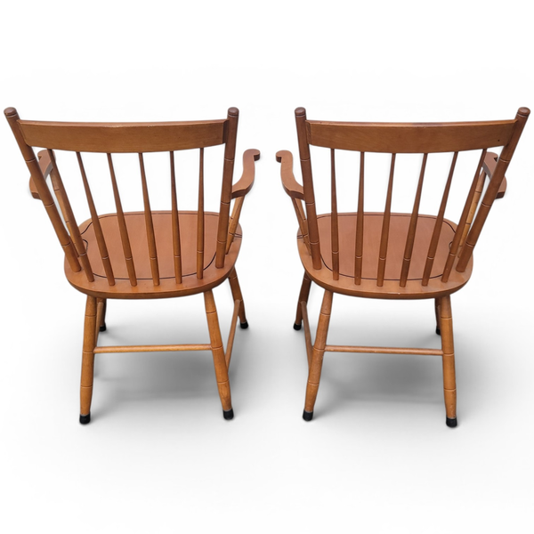 L Hitchcock Windsor Dining Chairs Harvest Fruit Stenciled - Freight/Local Pickup