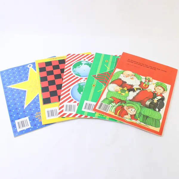 Lot of 5 Golden Assorted Christmas Coloring & Activity Books