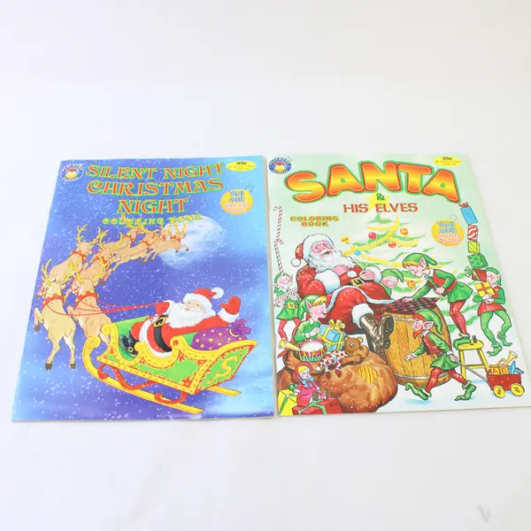 Lot of 5 Golden Assorted Christmas Coloring & Activity Books