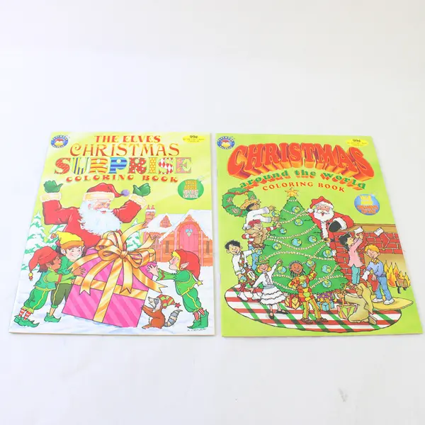 Lot of 5 Golden Assorted Christmas Coloring & Activity Books